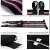 Fitgriff Wrist Wraps for Weightlifting (18") Heavy-Duty Support for Gym, Bench Press, and Pushups (1 Pair) - for Men and Women (Black/Pink) view 3