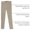 French Toast Girls' Skinny Fit Stretch Ponte Pant, Khaki, 12 Plus view 4
