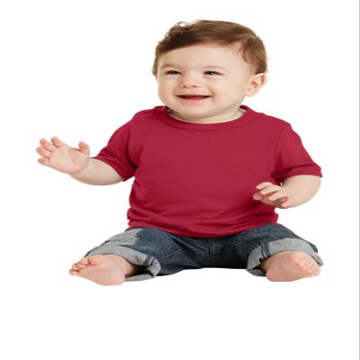 Port & Company Infant Core Cotton Tee. CAR54I 18M Red