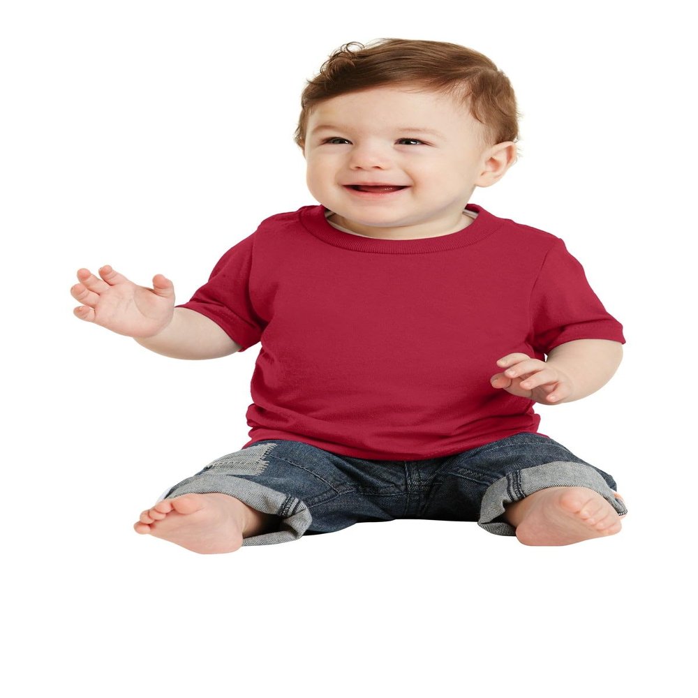 Port & Company Infant Core Cotton Tee. CAR54I 06M Red