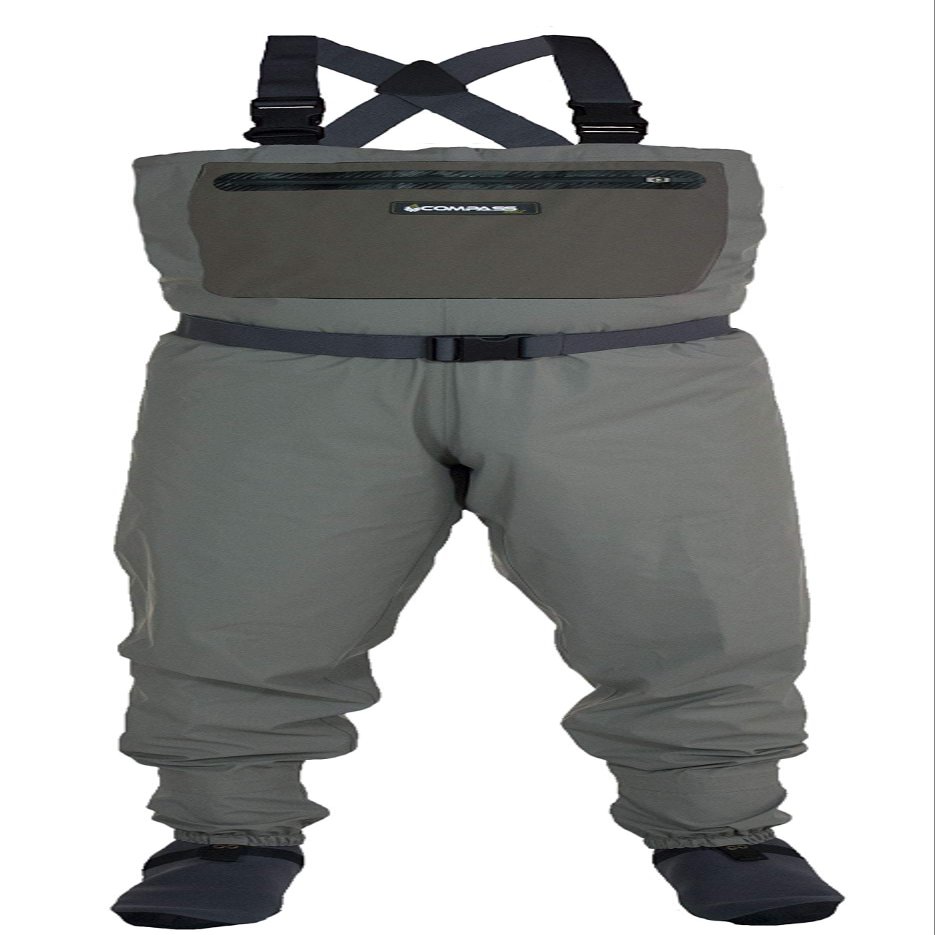 Compass 360 Kid's Stillwater Breathable Stockingfoot Youth Waders for Fly Fishing Outdoors