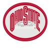 4 INCH Oval Logo Gray Red OSU Ohio State University Buckeyes Removable Wall Decal Sticker Art NCAA Home Decor 2 1/2 inch view 1