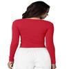 Adar Underscrubs for Women - Long Sleeve Underscrub Comfort Tee - 2900 - Red - XL view 2