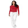 Adar Underscrubs for Women - Long Sleeve Underscrub Comfort Tee - 2900 - Red - XL view 4