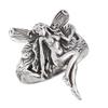 Oxidized Fairy Female Wings Ring New .925 Sterling Silver Band Size 6 view 1