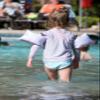 Otter Wings Kids Floaties (Water Wings) / UPF Swim Shirt Combo Swim Aid - Long Sleeve (Island Orchid, 2-4yrs) view 3