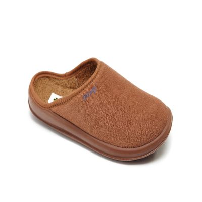 DrLuigi Men Smart Cozy Medical Slippers - Memory Foam Padded Strong Texture Indoor Outdoor Italian Cotton Slippers - Relieves Pressure Improves Peripheral Blood Circulation (Brown, 10 M)