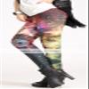 Sister Amy Women's Digital Pattern Printed Ankle Elastic Tights Legging Green Sky US XXL view 2