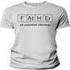 Father an Essential Element - Science Dad Shirt for Men - F/White-4X view 1