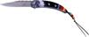 Masters Collection MC-A046BK Spring Assist Folding Knife with Acid-Etched Straight Edge Blade Handle, Black, 4.75" view 1