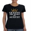 ALLNTRENDS Women's T Shirt Queens are Born in Custom Month Birthday Shirt (XL, December) view 1
