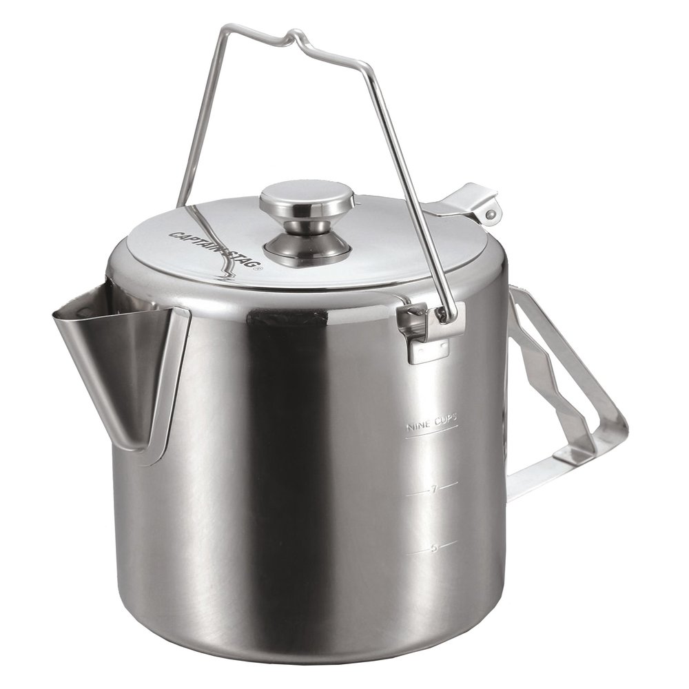 Captain Stag UH-4208 Camping Kettle, Barbecue Kettle, 0.6 gal (1.9 L)