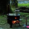 Captain Stag UH-4208 Camping Kettle, Barbecue Kettle, 0.6 gal (1.9 L) view 2