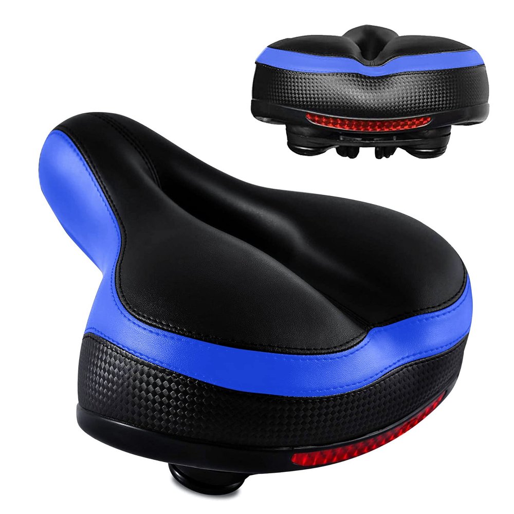 AOLANDER Bike Seat,Most Comfortable Bicycle Saddle with Dual Shock Absorbing Ball Cushion Padded Bicycle Saddle for Men Women (Blue)