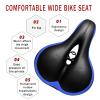 AOLANDER Bike Seat,Most Comfortable Bicycle Saddle with Dual Shock Absorbing Ball Cushion Padded Bicycle Saddle for Men Women (Blue) view 2