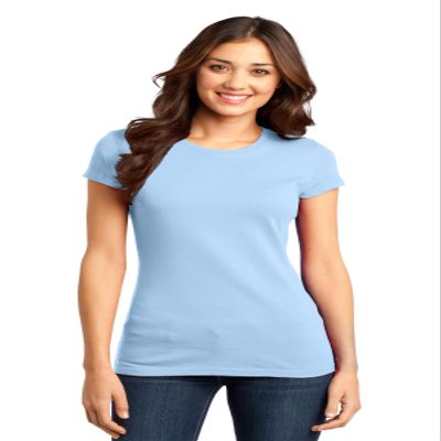 District Women's Fitted Very Important Tee XXL Ice Blue