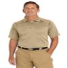 CornerStone Unisex Select Snag-Proof Tactical Polo | Short Sleeve, Casual Work Shirt for Men & Women, Mic Clips & Pen Pockets, Tan, Large view 1
