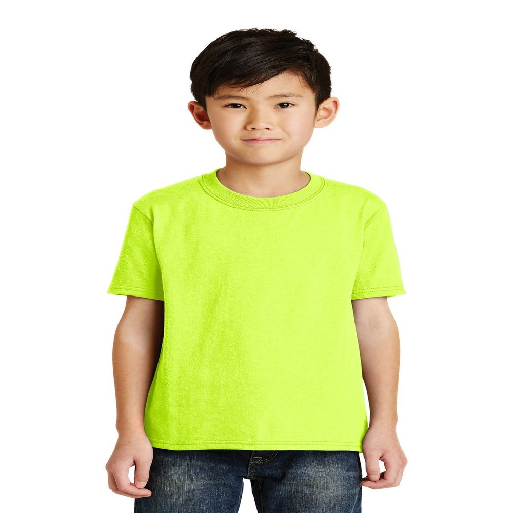 Port & Company - Youth Core Blend Tee M Safety Green