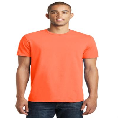 District The Concert Tee DT5000 M Neon Orange