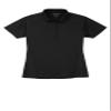 SPORT-TEK Women's Dri-Mesh Pro Polo Black view 1