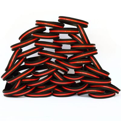 50 Adult and 50 Youth Thin Red Line Wristbands