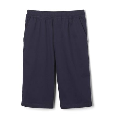 French Toast Boys' Pull-On Tie Front Twill Short, Navy, 4T