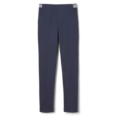 French Toast Girls Pull On Skinny Fit Stretch with Elastic Waist and Pockets, Kids School Uniform Pants, Navy, 16.5 Plus