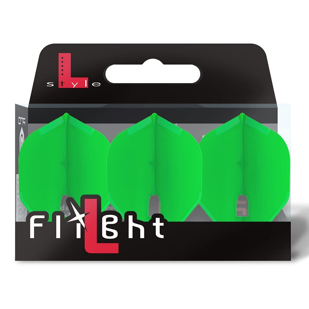 LSTYLE L1 Standard Dart Flights PRO Lime Green 1 Set Pre-Molded