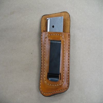 Azula Gun Holsters para Ord 1911 Compact 45 Leather IWB Inside Waistband Magazine Mag Pouch TAN USA