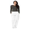 Adar Underscrubs for Women - Long Sleeve Underscrub Comfort Tee - 2900 - Heather Charcoal - XXS view 4