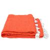 Open Road Goods Handmade Solid Color Yoga Blanket - Thick Mexican Blanket or Throw - Made for Yoga! (Tangerine Blanket) view 1