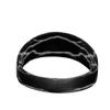 Unisex Headband/Sweatband. Best for Sports, Fitness, Working Out, Yoga. Tapered Design. (White Lightning) view 3