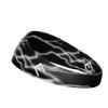 Unisex Headband/Sweatband. Best for Sports, Fitness, Working Out, Yoga. Tapered Design. (White Lightning) view 4