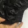 30" Black Girls Stretched Shiny Satin Flowy Long Dance Skirt Dancewear view 3