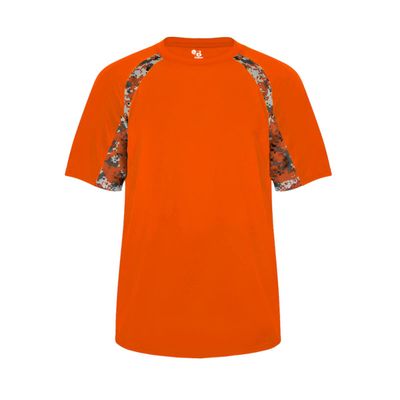 Badger Sports Hook Youth Tee Burnt Orange/Burnt Orange Digital sm