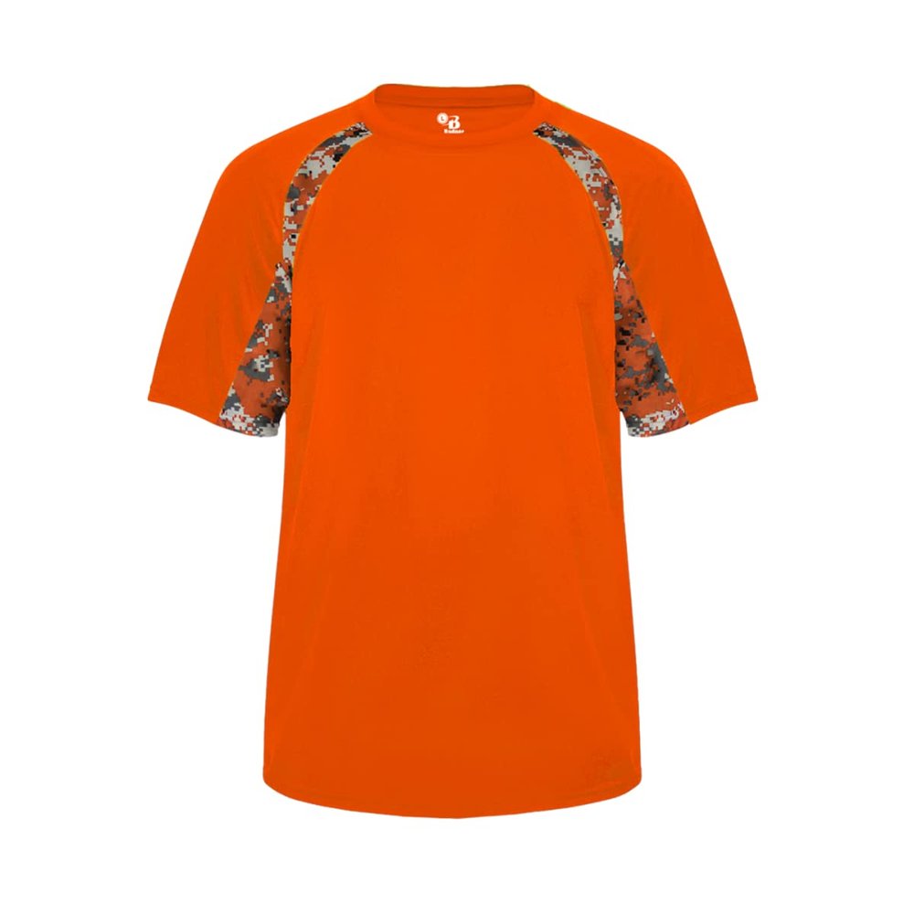 Badger Sports Hook Youth Tee Burnt Orange/Burnt Orange Digital sm