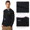 baleaf Men's Rash Guard Shirts Fishing Long Sleeve UV Sun Protection SPF T-Shirts UPF 50+ Lightweight Beach Black Size M view 3