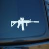 AR15 M4 Gun Sticker Vinyl Decal (V372) (8", White) view 1