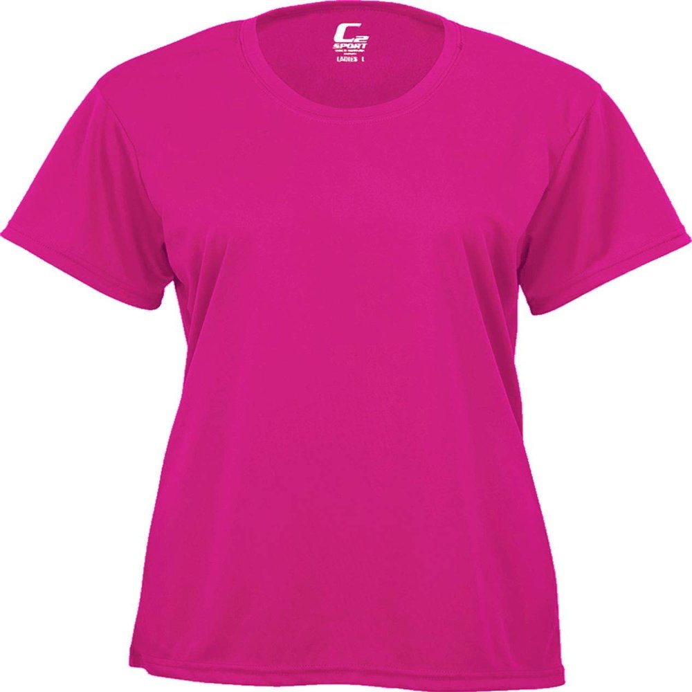 C2 Ladies' Tee Hot Pink X-Large