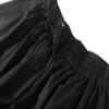 BI.TENCON Women's Black High Waist Pleated A Line Street Skirt Full Midi Skirt with Pockets S view 2