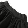 BI.TENCON Women's Black High Waist Pleated A Line Street Skirt Full Midi Skirt with Pockets S view 4