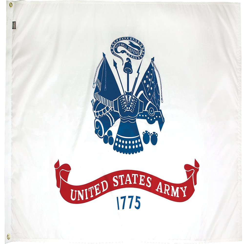 FlagSource U.S. Army Nylon Military Flag, Made in The USA, 3x5'