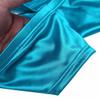 FEESHOW Men's Shiny Low Rise Bikini Briefs Bulge Pouch Cheeky Underwear Swimwear Blue Large (Waistline:28.0-38.5") view 4