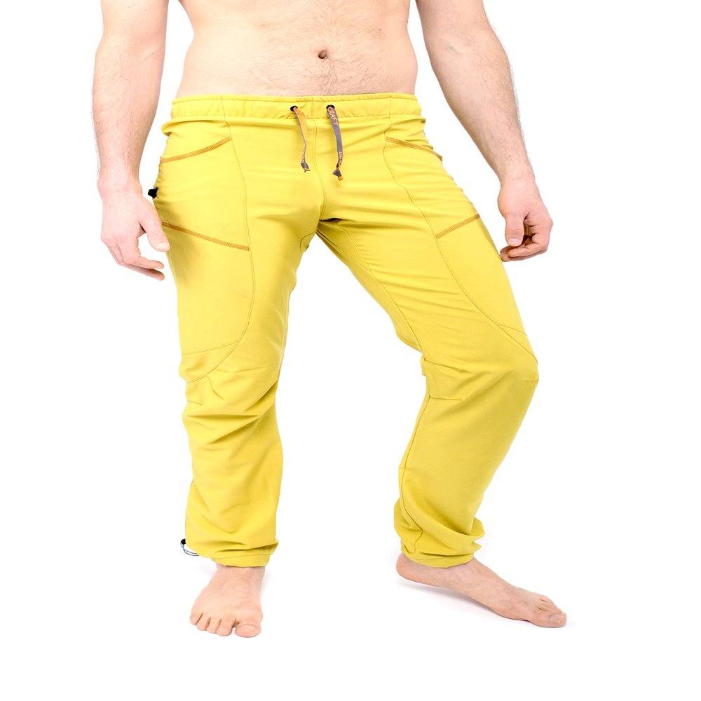 Ucraft "Xlite Rock Climbing, Bouldering and Yoga Pants. Lightweight, Stretching, Breathable (XS, Yellow)