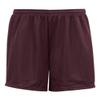 C2 Sport Mesh Youth Shorts XS Maroon view 1