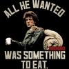 American Classics Rambo All He Wanted Sylvester Stallone Adult T-Shirt Black view 2