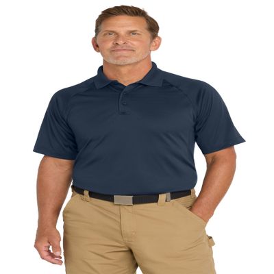 CornerStone Unisex Select Snag-Proof Tactical Polo | Short Sleeve, Casual Work Shirt for Men & Women, Mic Clips & Pen Pockets, Dark Navy, 4X-Large