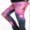 Sister Amy Women's Digital Galaxy Printted Ankle Elastic Tights Legging Fuchsia Galaxy US XL view 2