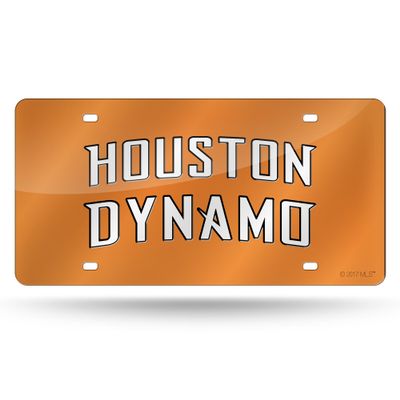 Rico Industries MLS Houston Dynamo Laser Inlaid Metal License Plate Tag