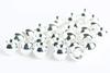 Blue Wing Olive Brass Beads for Fly Tying - 25 Pack (Silver, 4.6 mm (3/16")) view 1
